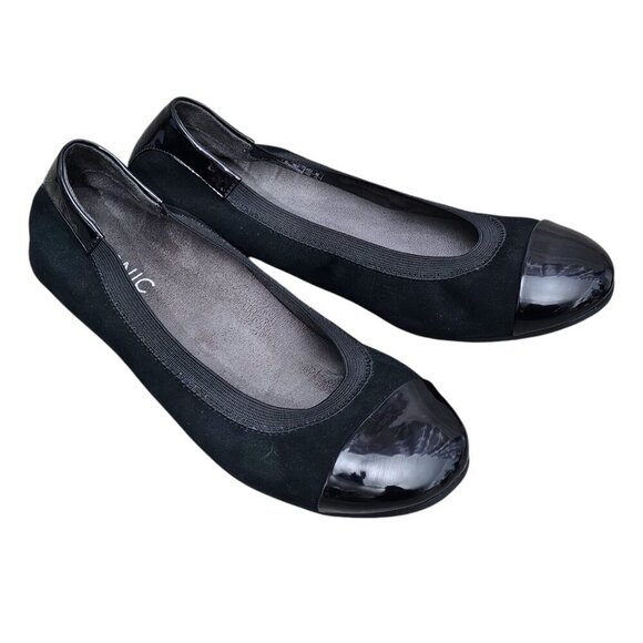 Vionic Women's Spark Tiegan Ballet Flats 359 Black Slip On Shoe - Picture 4 of 11